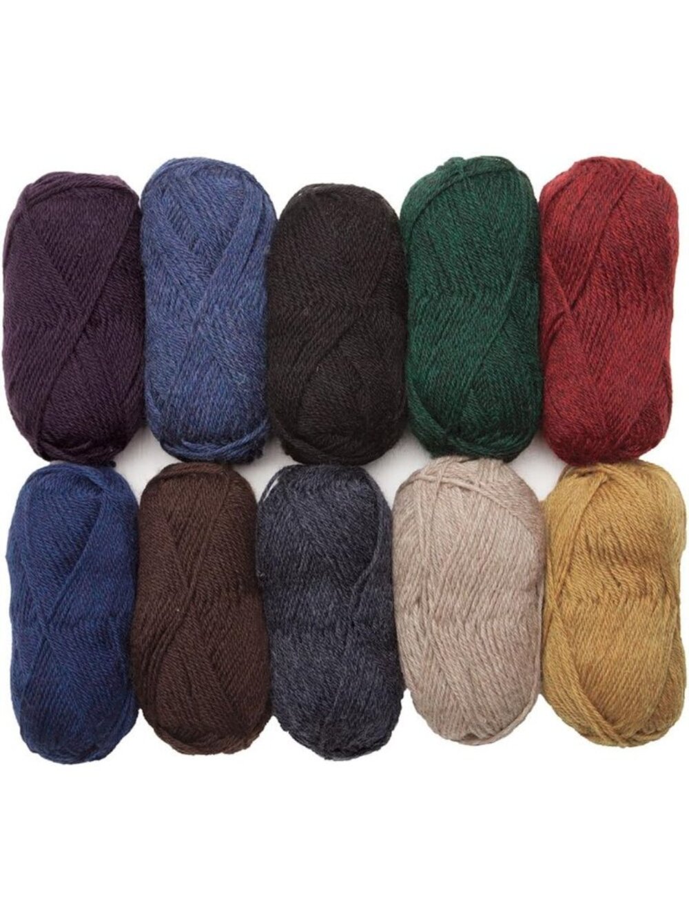 Assorted 100% Wool Yarn Pack for Knitting & Crocheting - Soft, Durable
